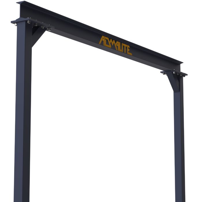 Side view of the I-Beam of Admalite 1100lb. Fixed Height Steel Gantry Crane