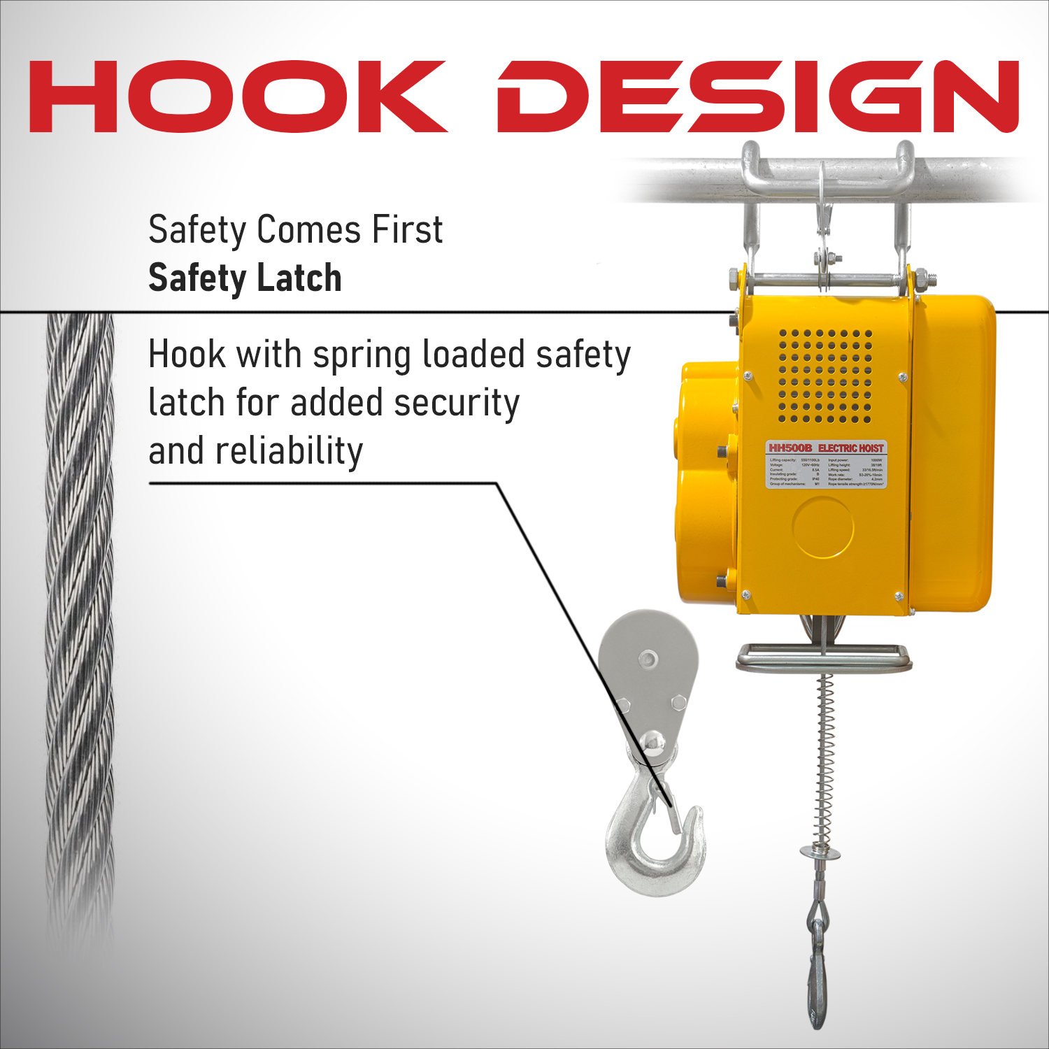 1000lb. Scaffolding Hoist with Wireless Remote Control - Image 3