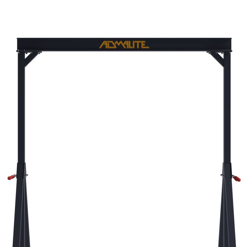 Detail view of the 1 Ton Fixed Height Steel Gantry Crane Admalite I-Beam