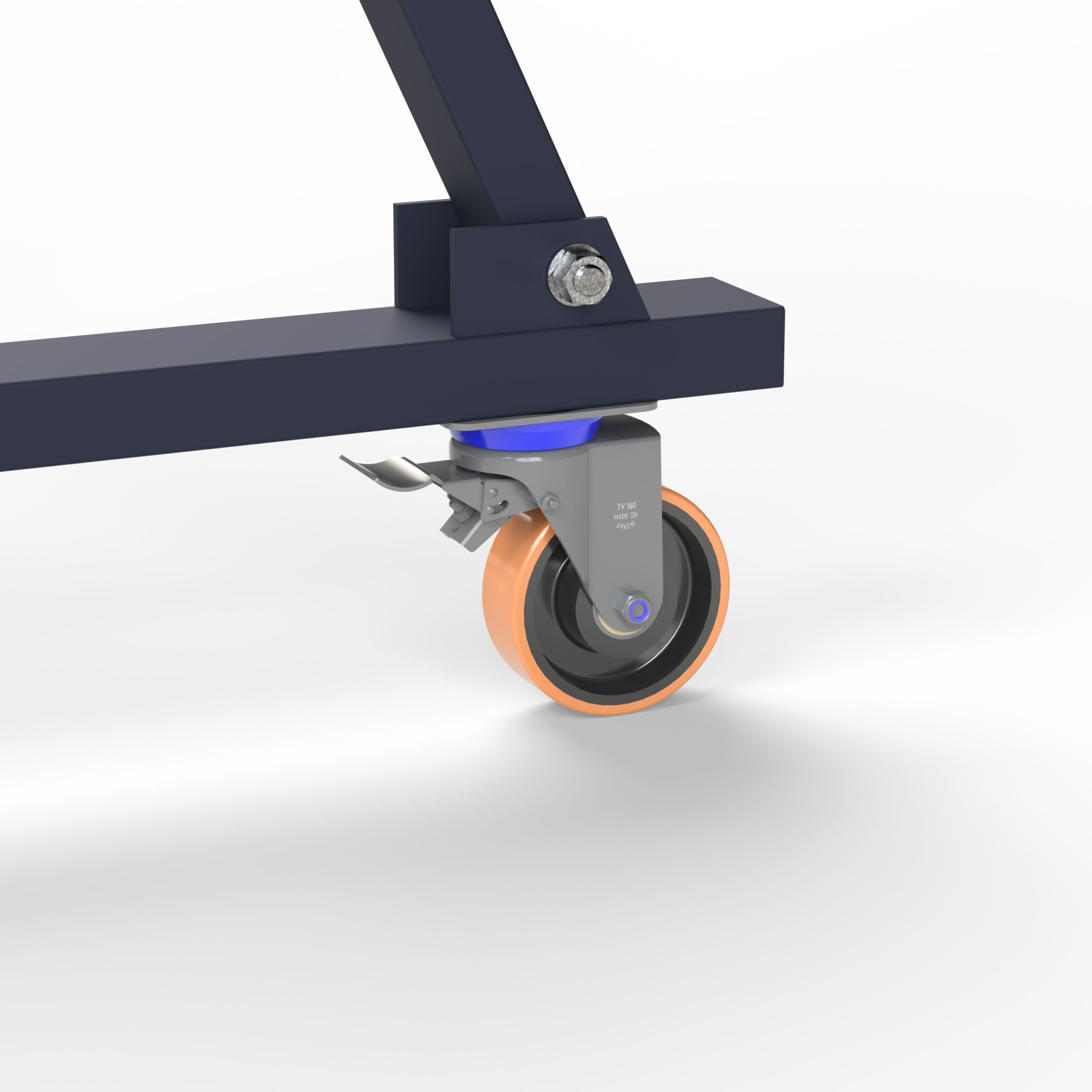 Caster Wheels with brake of Admalite 1 Ton Fixed Height Steel Gantry Crane