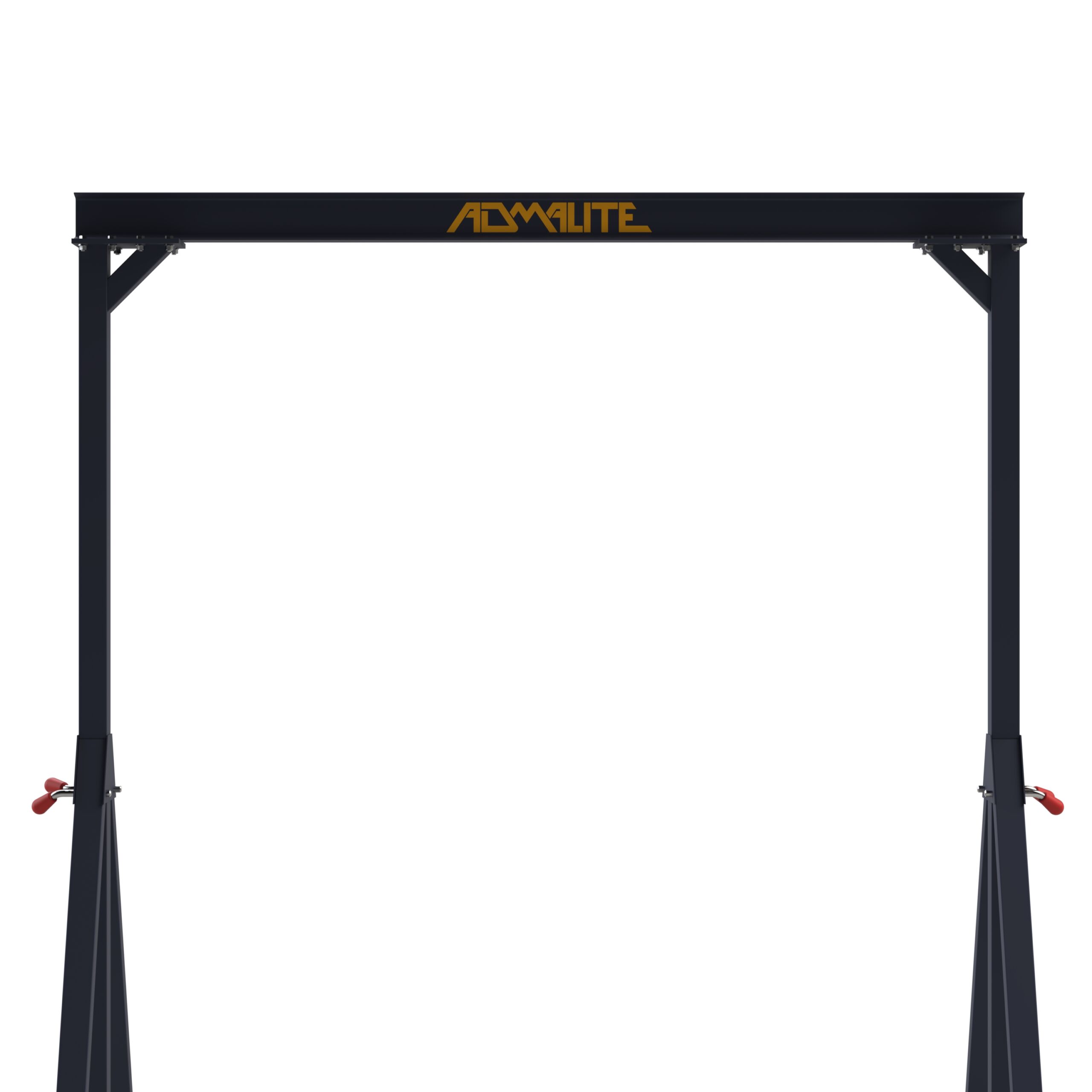 Detail view of the 1100lb. Fixed Height Steel Gantry Crane Admalite I-Beam