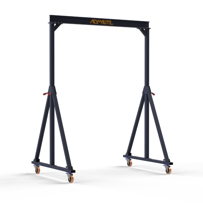 Right Side view of the Admalite 1 Ton Fixed Height Steel Gantry Crane