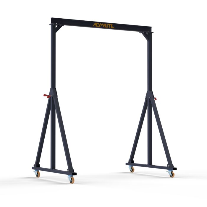 Right side view of the Admalite 1100lb. Fixed Height Steel Gantry Crane