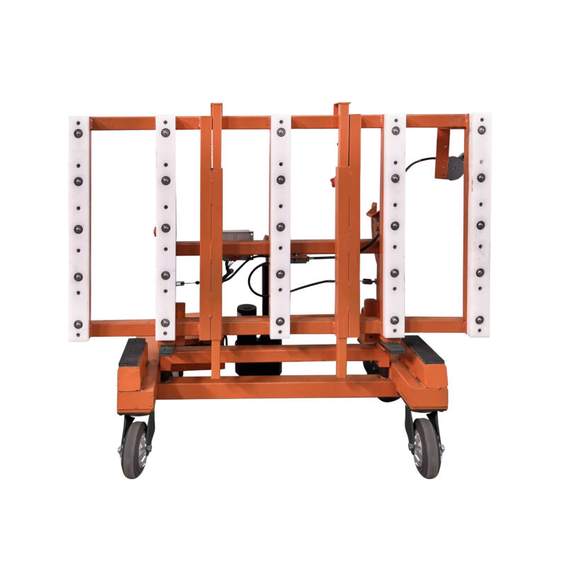 Heavy-Duty Granite and Marble Cart - Electric countertop cart with inflatable wheels and easy roll balls for frictionless sliding, ideal for kitchen installations and heavy stone slab handling.